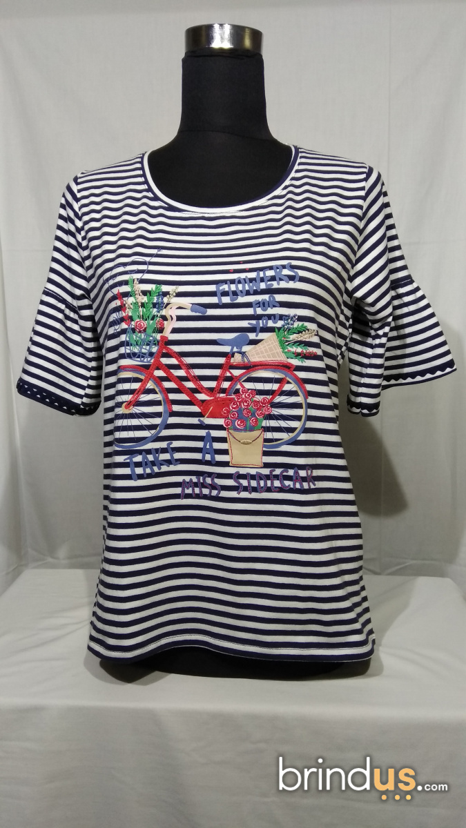 camiseta de rayas marineras
